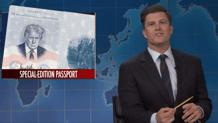 'SNL' Weekend Update Mocks Donald Trump's Passport Move, King Charles' Visit