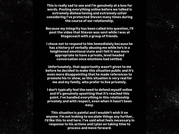 Allie Eklund statement insta 1