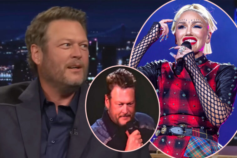 Uh Oh! Blake Shelton MISSES Gwen Stefani's Opening Night Of Vegas Residency - Watch Him Blame His 'D**khead' Manager!!