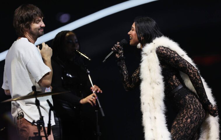 Watch Dua Lipa join Tame Impala in London to perform ‘Houdini’ at The O2