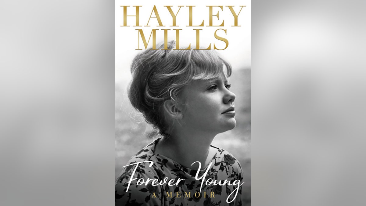 Hayley Mills posing for the cover of her memoir Forever Young